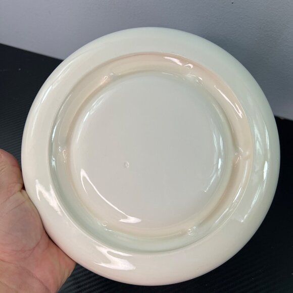 Vintage Burns Brick Ceramic Ashtray White With Gold Trim Build Better Buildings - Picture 4 of 6